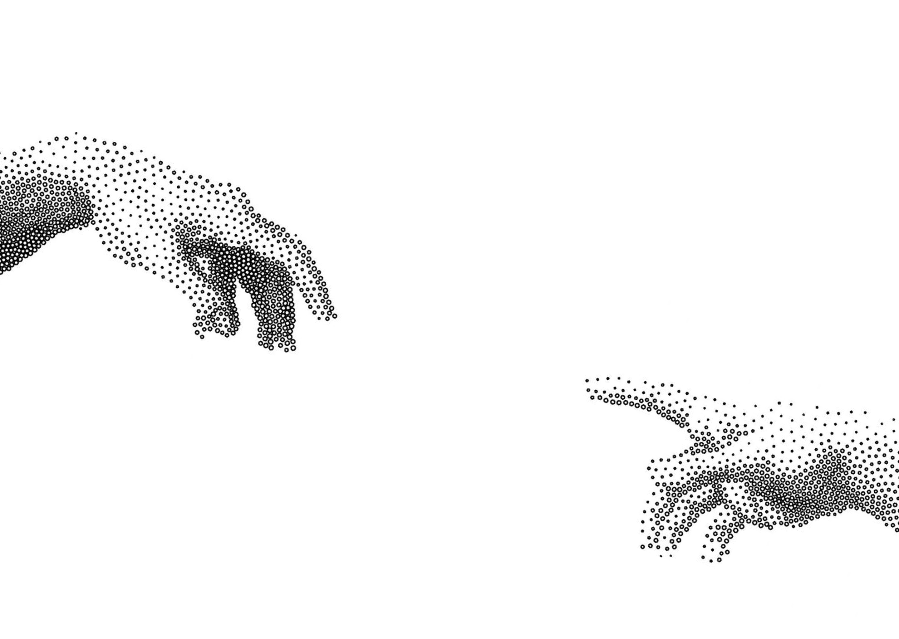 Two hands reaching toward each other